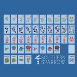 THE CHINOISERIE SET -  MAHJONG TILES: BREEZY BLUE