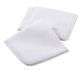 Fennco Styles Elegant 20-inch Cloth Napkins, Set of 4 (White)