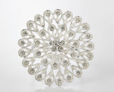 Fennco Styles Starburst Flower Napkin Rings, Set of 4
