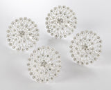 Fennco Styles Starburst Flower Napkin Rings, Set of 4