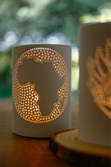 Handmade PVC Tea light / Candle Holder – African Design Collection