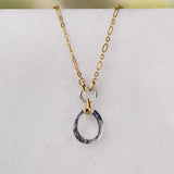 Equinox - Equestrian Horseshoe Earring Two Tone