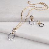 Equinox - Equestrian Horseshoe Earring Two Tone