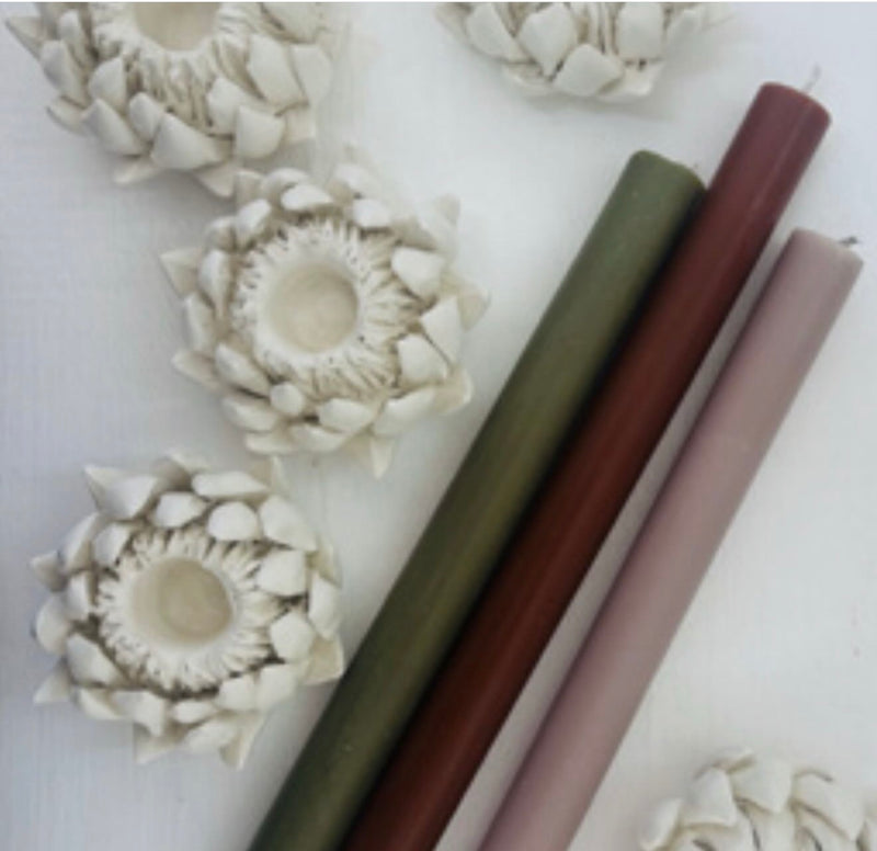 2 x Protea Candle & Tea light Holder