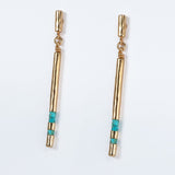 Prism - Turquoise Pave Horseshoe Earring