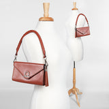 Del Mar - Horse Bit Crossbody Luxury Leather Handbag in Cognac