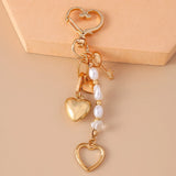 Beachy Heart Keychain Charm