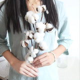 Realistic Cotton Floral Branches
