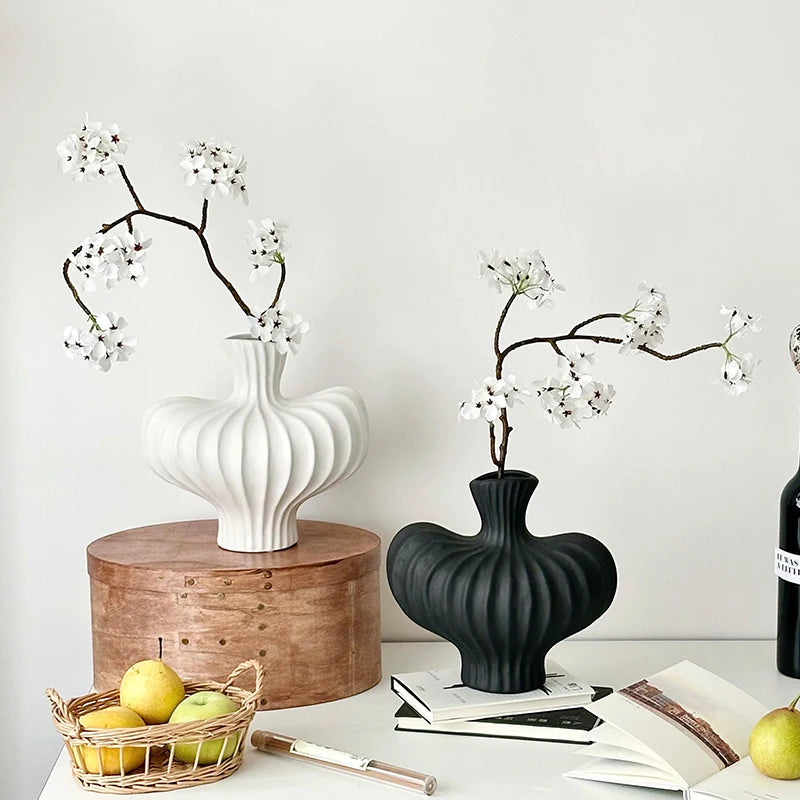 Luxury Irregular Vase: Ceramic Elegance