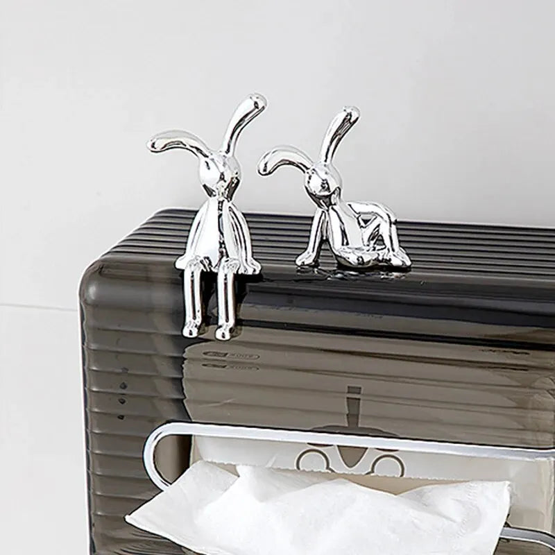 Whimsical Rabbit Statue Decor