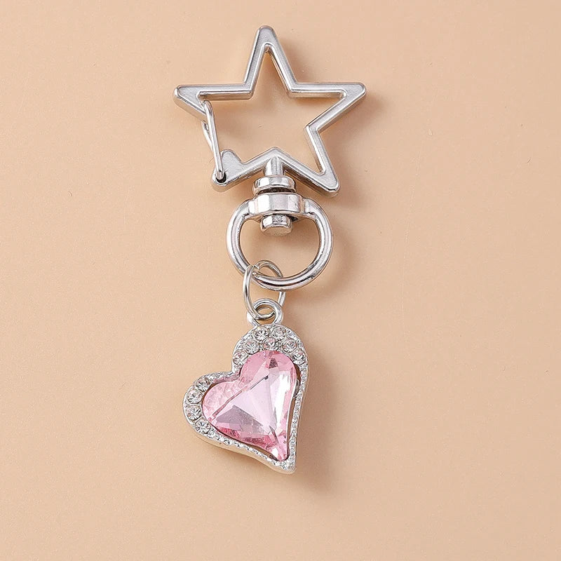 Beachy Heart Keychain Charm