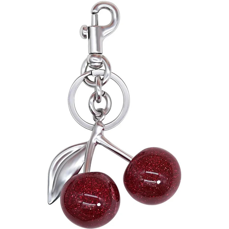 Cherry Bag Charm Keychain
