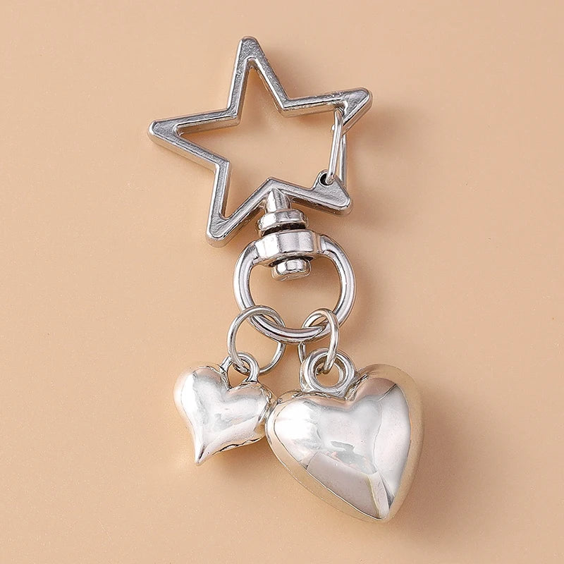 Beachy Heart Keychain Charm