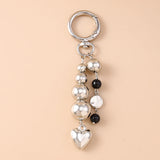 Crystal Heart Bow Keychain