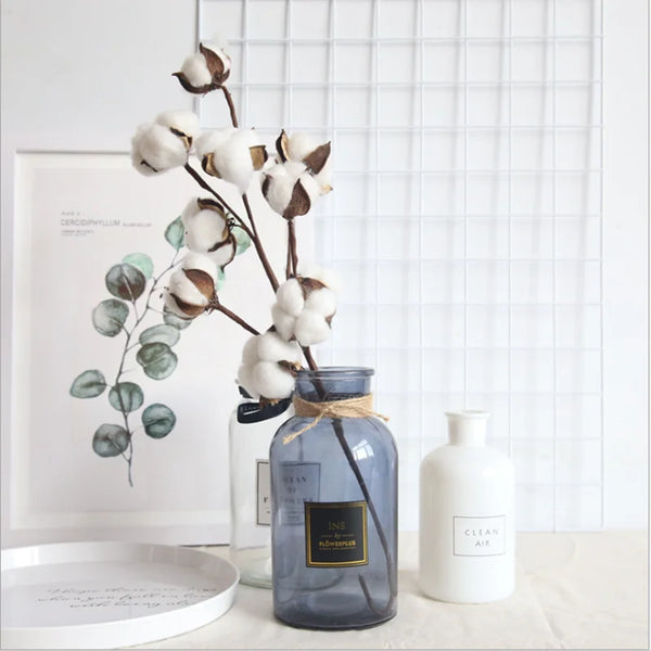 Realistic Cotton Floral Branches
