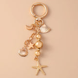Beachy Heart Keychain Charm