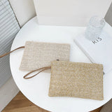 Boho Chic Straw Clutch