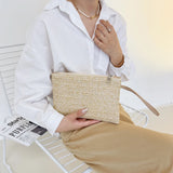 Boho Chic Straw Clutch