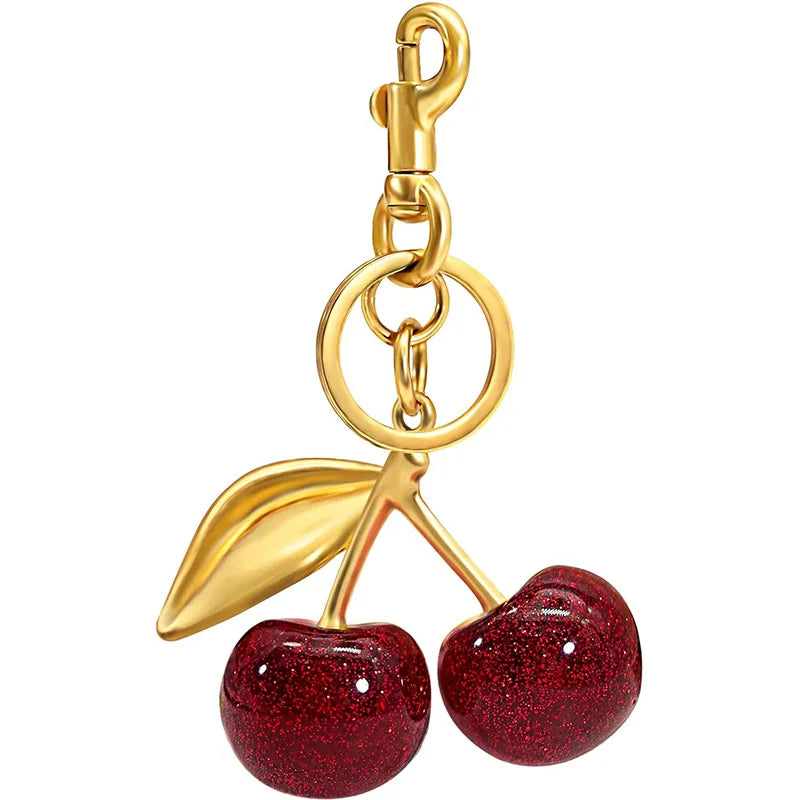 Cherry Bag Charm Keychain