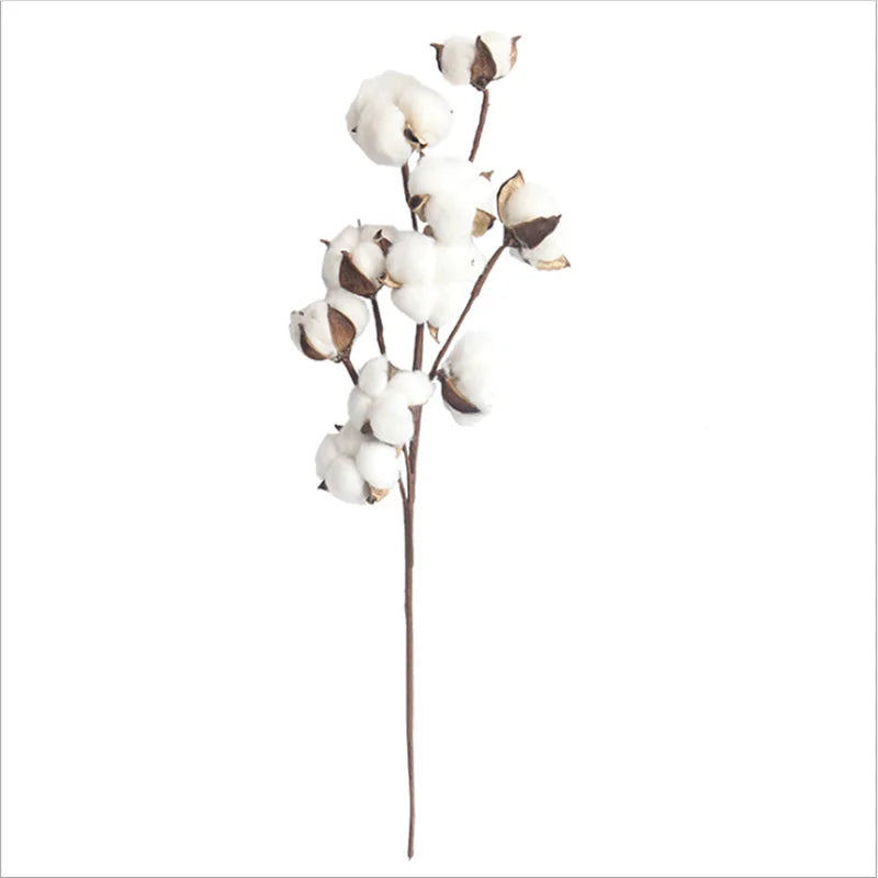 Realistic Cotton Floral Branches