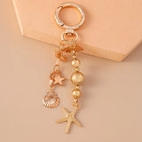 Beachy Heart Keychain Charm