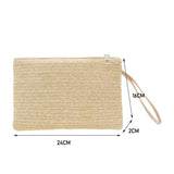Boho Chic Straw Clutch