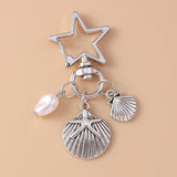 Beachy Heart Keychain Charm