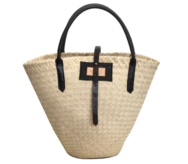PALM CONE TOTE IN BLACK