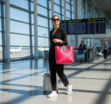 MANZINI SHOPPING TOTE IN RED