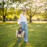 Maia Bag – Raffia Weave & Leather