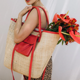 Maia Bag – Raffia Weave & Leather