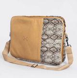 Python Moody Essential Laptop Bag 15' | Laminated Fabric With Genuine Leather
