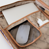 15” Essential Laptop Bag – Laminated Fabric & Leather