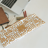 Kids Doodle Pencil Pouch | Pink Cheetah Laminated Fabric