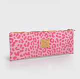 Kids Doodle Pencil Pouch | Pink Cheetah Laminated Fabric