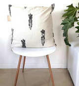 Moth Hand Painted Linen Pillow Covers