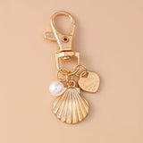 Beachy Heart Keychain Charm