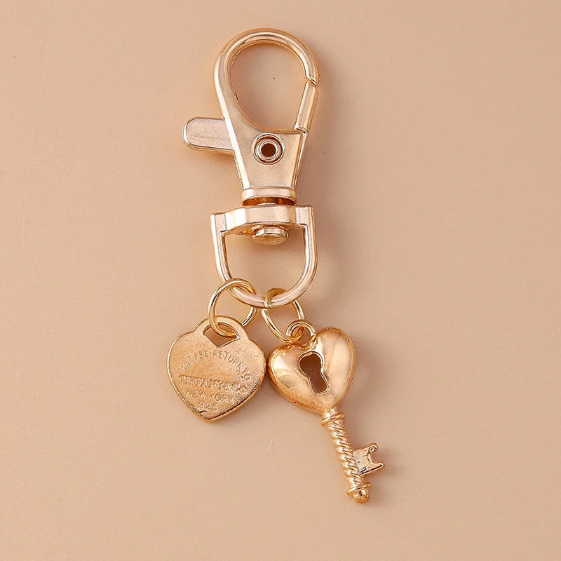 Beachy Heart Keychain Charm