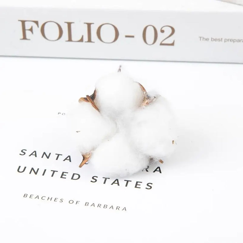 Realistic Cotton Floral Branches