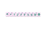 THE CHINOISERIE SET -  MAHJONG TILES:  POLISHED PINK
