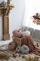 Knite Pumpkin Ornament Decor For Holiday Harvest Festival Fall Festival & Thanksgiving