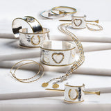 Cody - Horseshoe Wrist Cuff Bracelet in Two Tone
