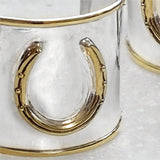 Cody - Horseshoe Wrist Cuff Bracelet in Two Tone