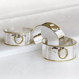 Cody - Horseshoe Wrist Cuff Bracelet in Two Tone