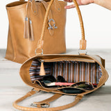 Del Rey -Horse Bit Tote Luxury Leather Handbag in Caramel