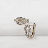 Levade -Moissanite Horseshoe Equestrian Necklace in Silver