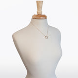 Levade -Moissanite Horseshoe Equestrian Necklace in Silver