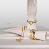 Odeza - Wrap Around Horse Bit Bracelet in Gold