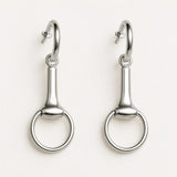 Odeza - Wrap Around Horse Bit Bracelet in Silver & Black