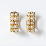 Prism - Pearl Pave Horseshoe Earring